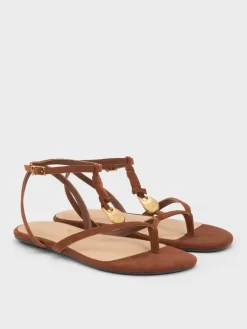 Adema Leather Strappy Thong Sandals