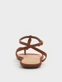 Adema Leather Strappy Thong Sandals