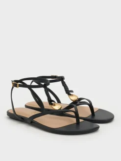 Adema Leather Strappy Thong Sandals
