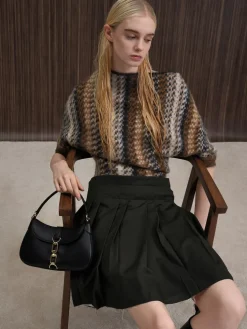 Agatha Chain-Accent Hobo Bag