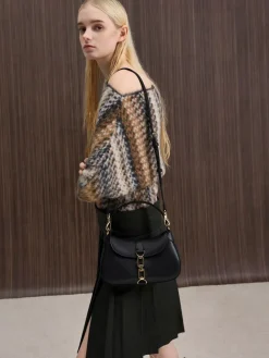 Agatha Chain-Accent Hobo Bag