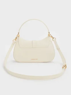 Agatha Chain-Accent Hobo Bag