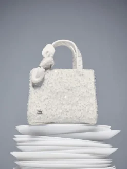 Albany Embroidered-Mesh Beaded Mini Bag