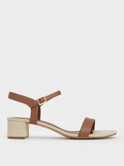 Alec Block-Heel Ankle-Strap Sandals