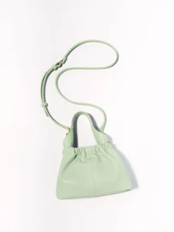 Ally Ruched Slouchy Chain-Handle Bag