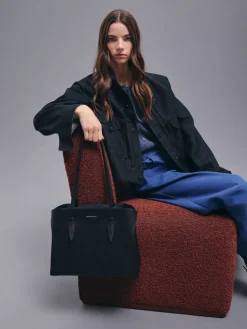 Allyn Elongated-Handle Tote Bag
