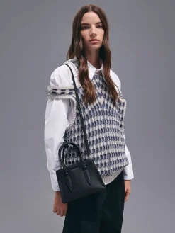 Allyn Structured Trapeze Tote Bag