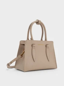 Allyn Structured Trapeze Tote Bag