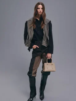 Allyn Structured Trapeze Tote Bag