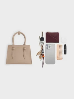 Allyn Structured Trapeze Tote Bag