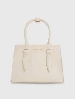 Allyn Structured Trapeze Tote Bag