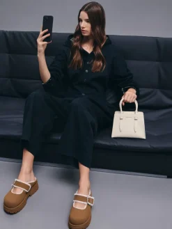 Allyn Structured Trapeze Tote Bag