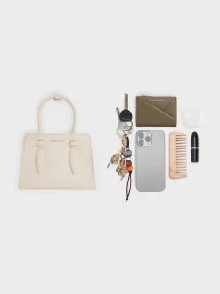 Allyn Structured Trapeze Tote Bag