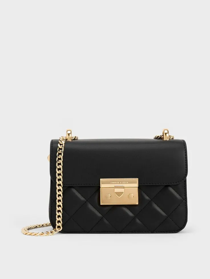 Alva Quilted Chain-Handle Bag