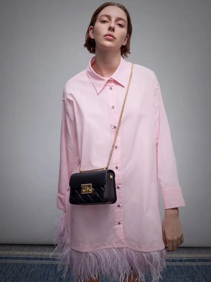 Alva Quilted Chain-Handle Bag