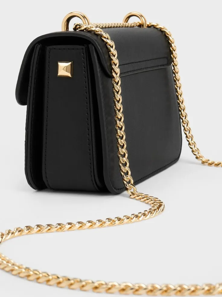 Alva Quilted Chain-Handle Bag