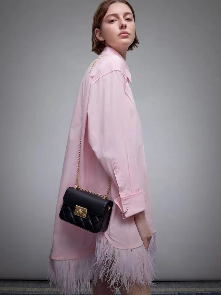 Alva Quilted Chain-Handle Bag