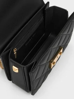 Alva Quilted Chain-Handle Bag