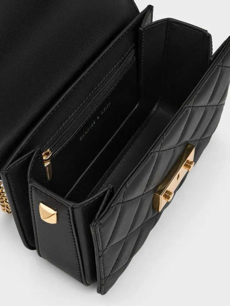 Alva Quilted Chain-Handle Bag