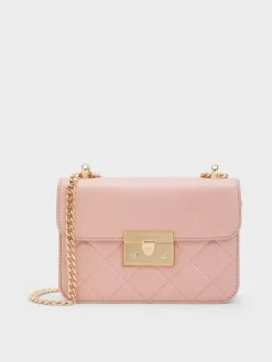 Alva Quilted Chain-Handle Bag