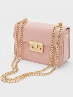 Alva Quilted Chain-Handle Bag