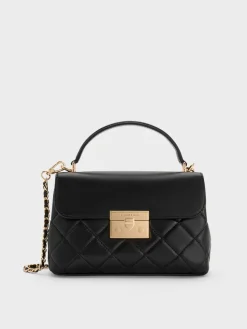 Alva Quilted Top Handle Bag