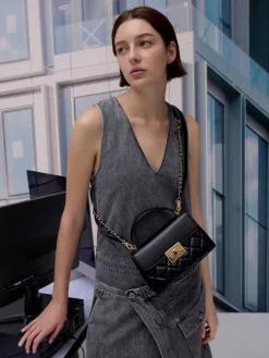 Alva Quilted Top Handle Bag