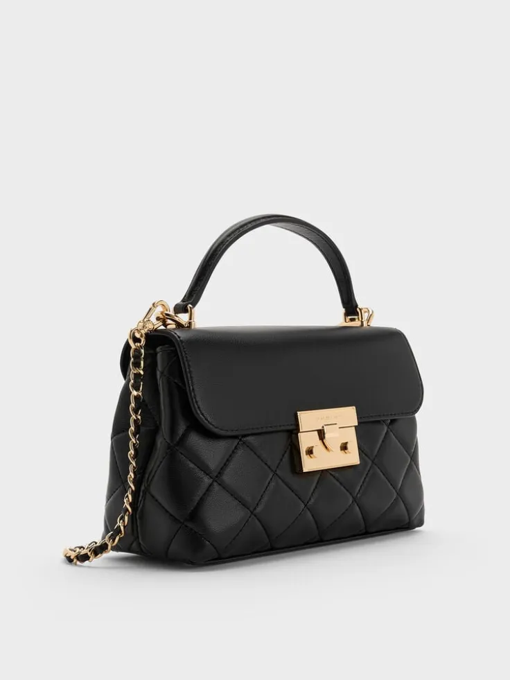 Alva Quilted Top Handle Bag