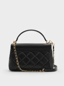Alva Quilted Top Handle Bag