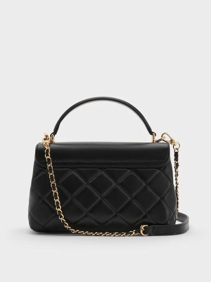 Alva Quilted Top Handle Bag