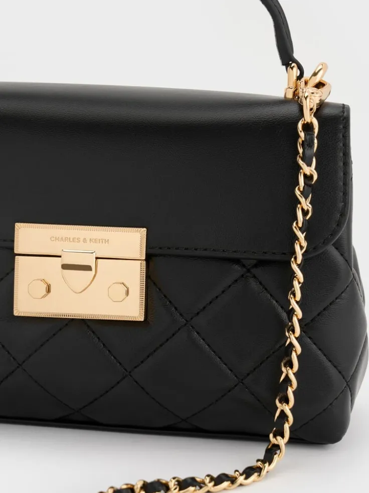 Alva Quilted Top Handle Bag