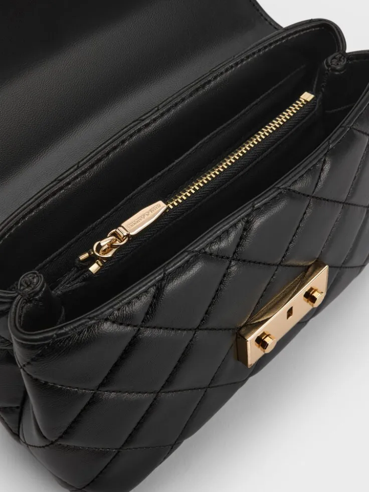 Alva Quilted Top Handle Bag