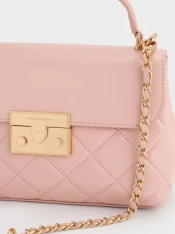 Alva Quilted Top Handle Bag
