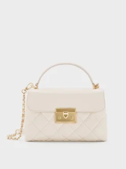 Alva Quilted Top Handle Bag