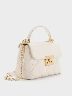 Alva Quilted Top Handle Bag