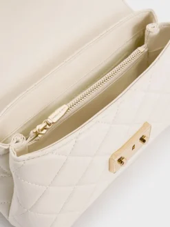 Alva Quilted Top Handle Bag