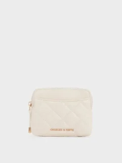 Alva Quilted Top-Zip Card Holder