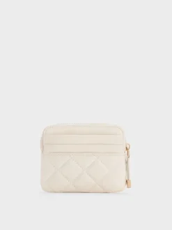 Alva Quilted Top-Zip Card Holder