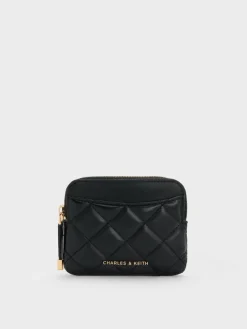 Alva Quilted Top-Zip Card Holder