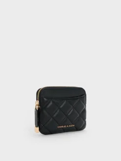 Alva Quilted Top-Zip Card Holder