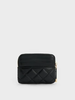 Alva Quilted Top-Zip Card Holder