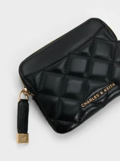 Alva Quilted Top-Zip Card Holder