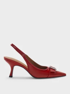 Anita Buckled Pointed Slingback Pumps