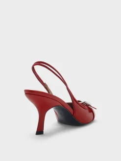 Anita Buckled Pointed Slingback Pumps