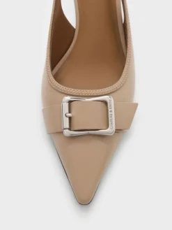 Anita Buckled Pointed Slingback Pumps