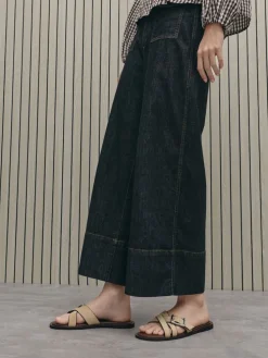 Anita Faux Suede Crossover Slides