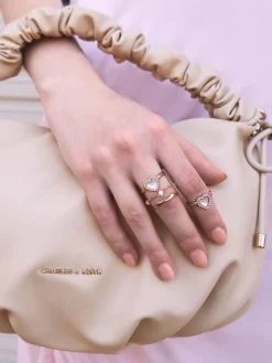 Annalise Crystal Heart-Stone Ring