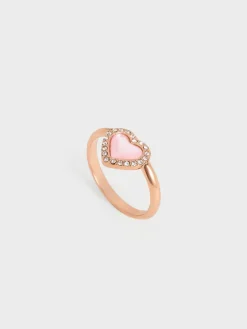 Annalise Crystal Heart-Stone Ring