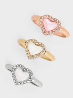 Annalise Crystal Heart-Stone Ring