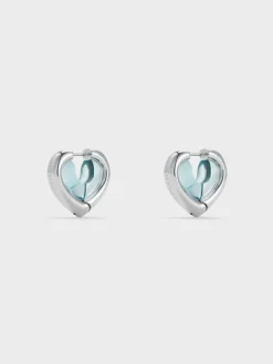 Annalise Resin-Heart Stud Earrings
